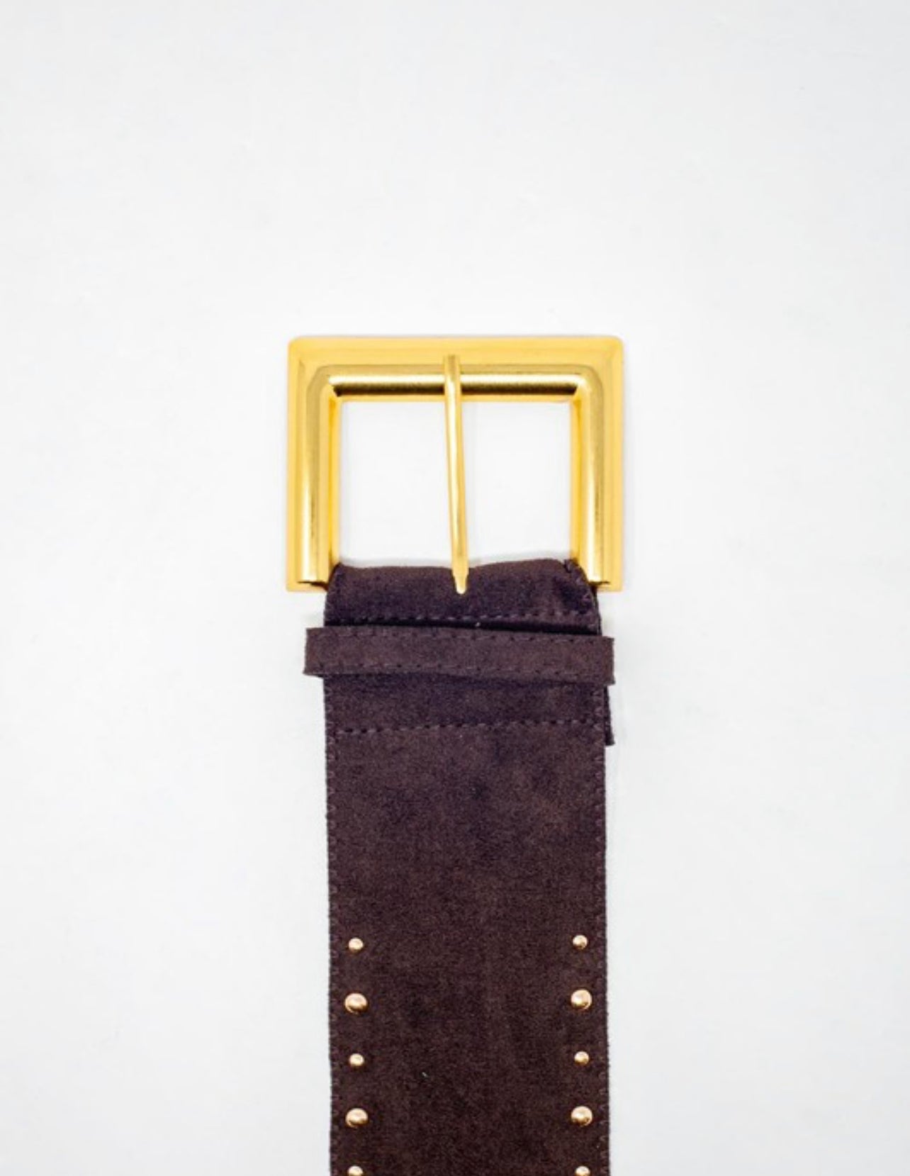 Suede Square Buckle Waist And Hip Belt In